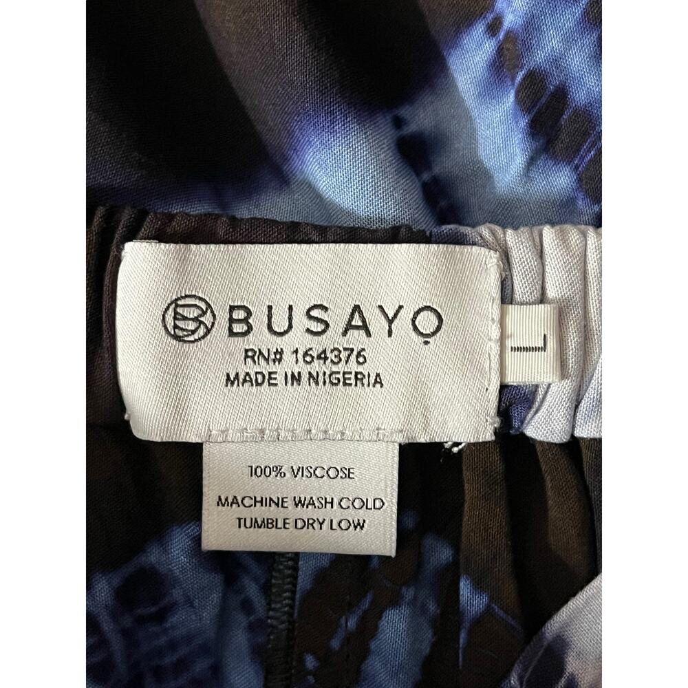 Buyaso pants Ayokun tie dye wide leg blue size Large L - Picture 5 of 6